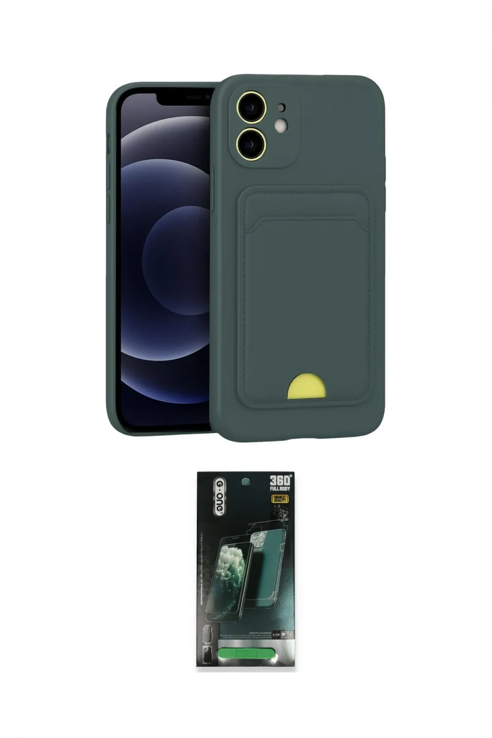 ieg™ iPhone 11 Kılıf Vadi Çizgi Prime - Şeffaf 360 Full Body Arka Koruyucu