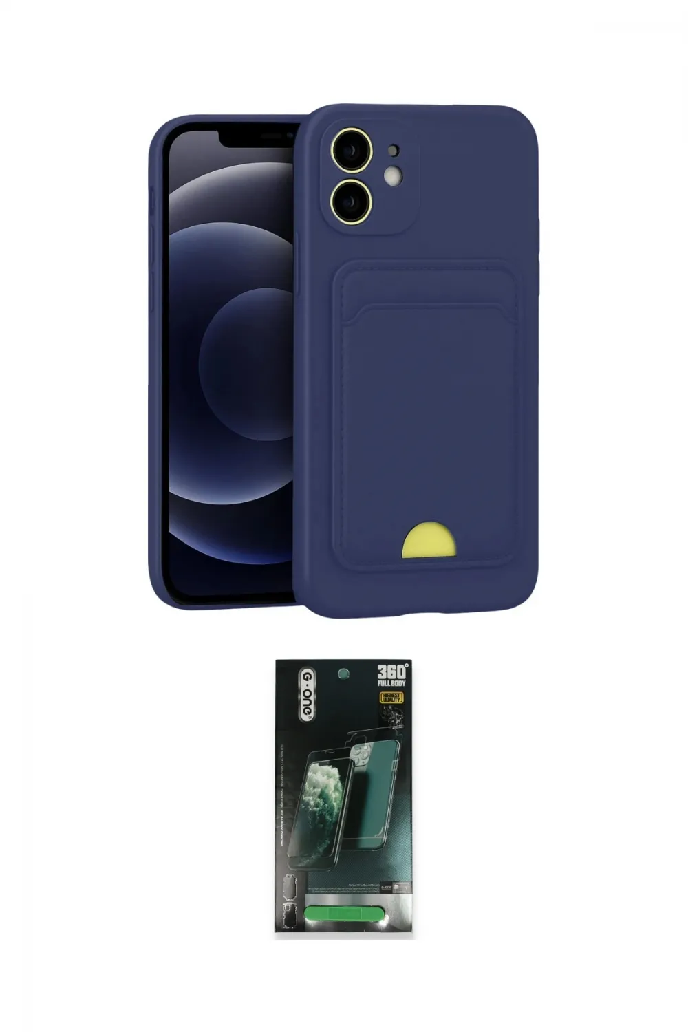ieg™ iPhone 11 Kılıf Vadi Çizgi Prime - Şeffaf 360 Full Body Arka Koruyucu