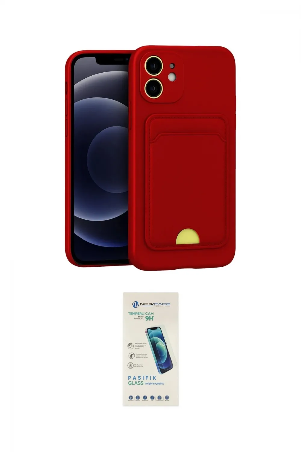 ieg™ iPhone 11 Kılıf Vadi Çizgi Prime - Şeffaf Pasifik Cam Ekran Koruyucu