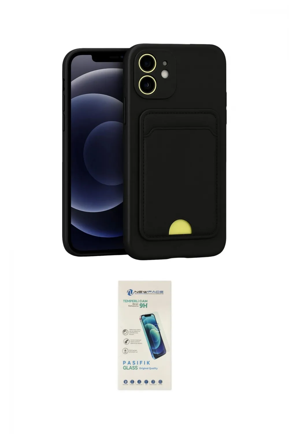 ieg™ iPhone 11 Kılıf Vadi Çizgi Prime - Şeffaf Pasifik Cam Ekran Koruyucu