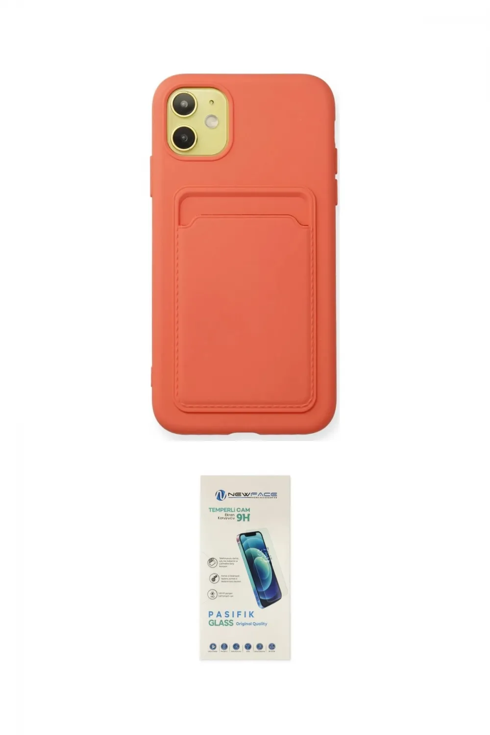 ieg™ iPhone 11 Kılıf Vadi Çizgi Prime - Şeffaf Pasifik Cam Ekran Koruyucu