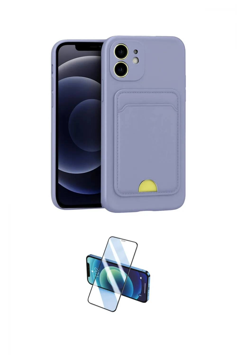 ieg™ iPhone 11 Kılıf Vadi Çizgi Prime - Siyah 3D Antistatik Cam Ekran Koruyucu
