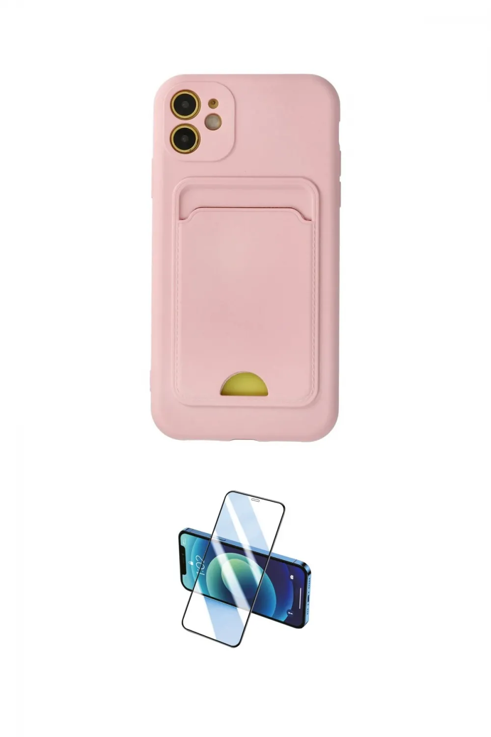 ieg™ iPhone 11 Kılıf Vadi Çizgi Prime - Siyah 3D Antistatik Cam Ekran Koruyucu