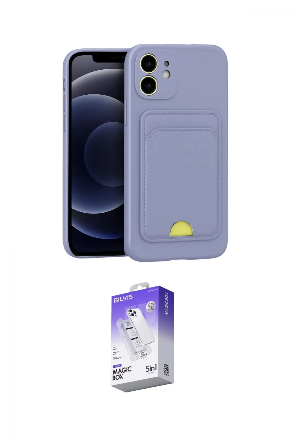 ieg™ iPhone 11 Kılıf Vadi Çizgi Prime - Siyah Bilvis 5in1 3D Magic Cam Ekran Koruyucu
