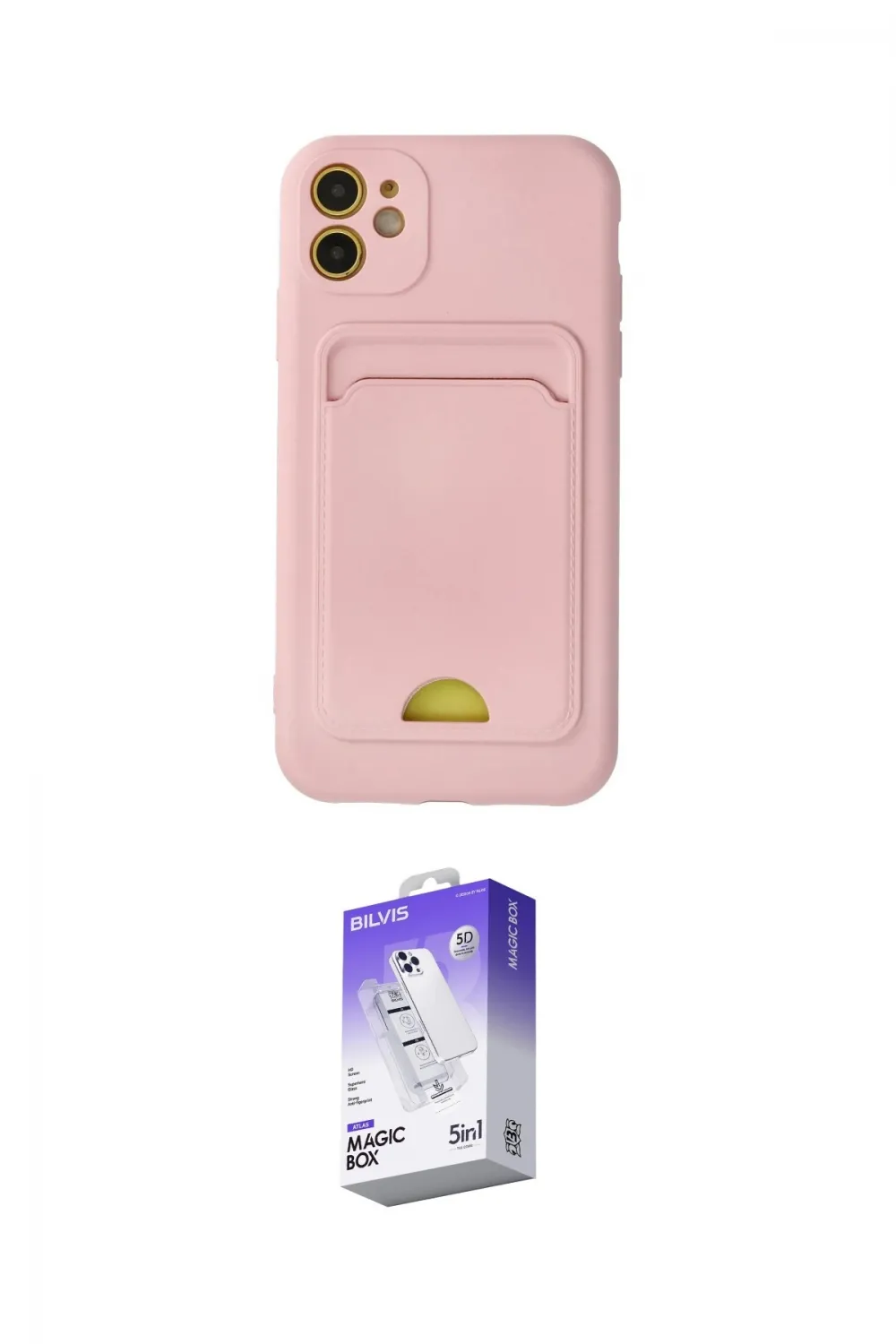 ieg™ iPhone 11 Kılıf Vadi Çizgi Prime - Siyah Bilvis 5in1 3D Magic Cam Ekran Koruyucu