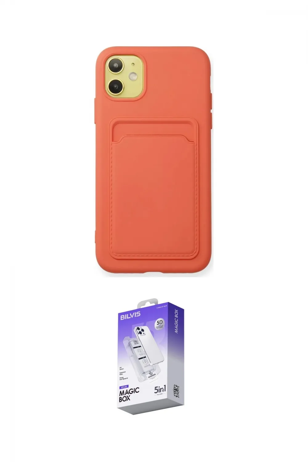 ieg™ iPhone 11 Kılıf Vadi Çizgi Prime - Siyah Bilvis 5in1 3D Magic Cam Ekran Koruyucu