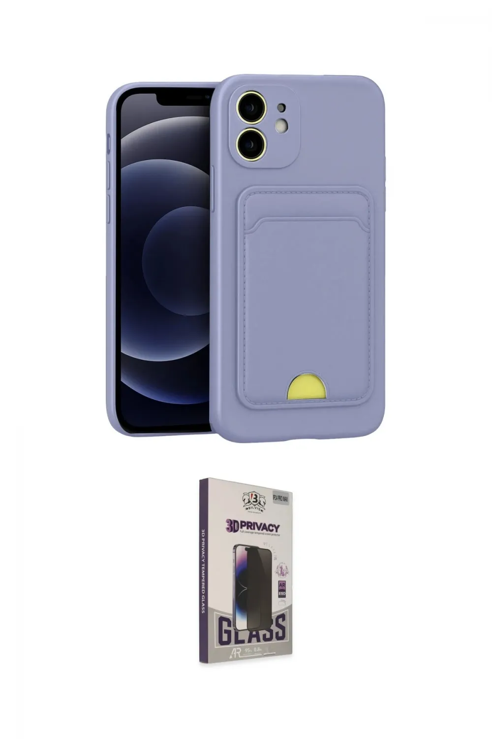 ieg™ iPhone 11 Kılıf Vadi Çizgi Prime - Siyah Bilvis Hayalet Cam Ekran Koruyucu