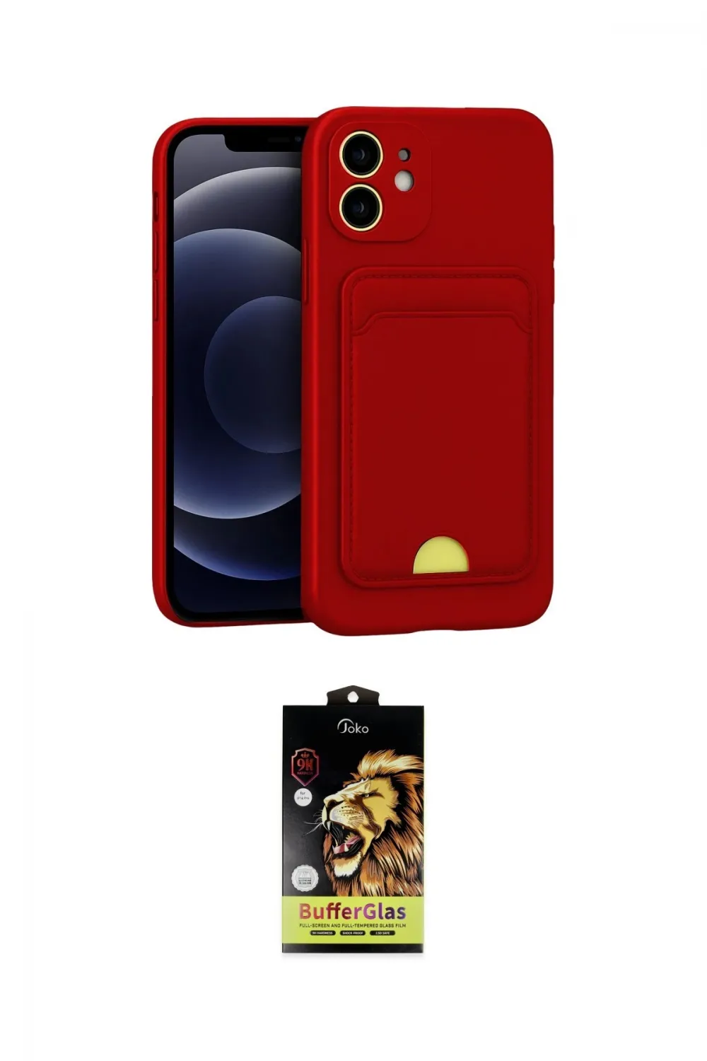 ieg™ iPhone 11 Kılıf Vadi Çizgi Prime - Siyah Buffer Cam Ekran Koruyucu