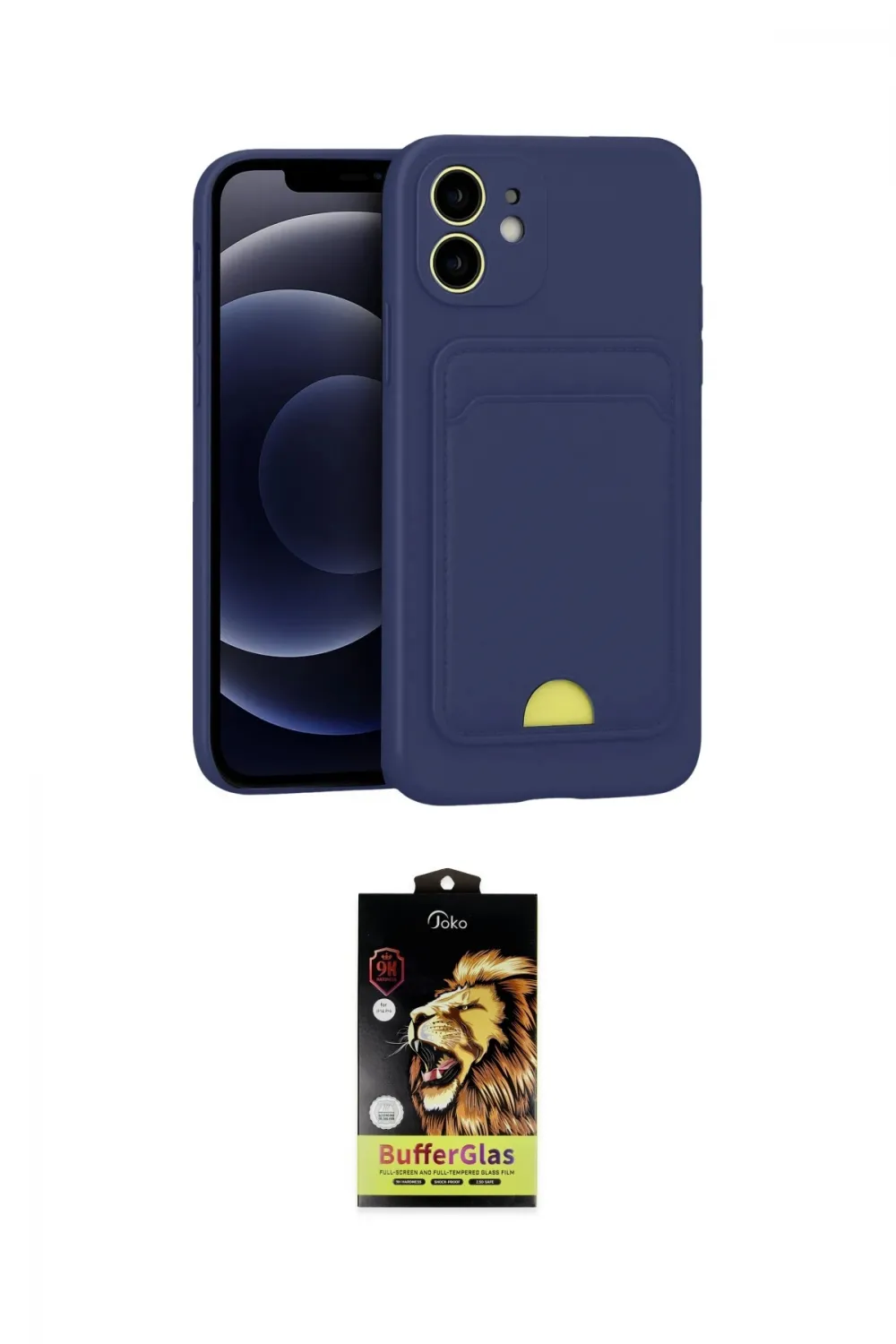 ieg™ iPhone 11 Kılıf Vadi Çizgi Prime - Siyah Buffer Cam Ekran Koruyucu
