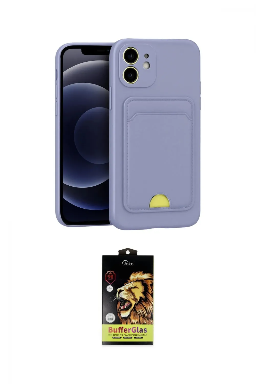 ieg™ iPhone 11 Kılıf Vadi Çizgi Prime - Siyah Buffer Cam Ekran Koruyucu