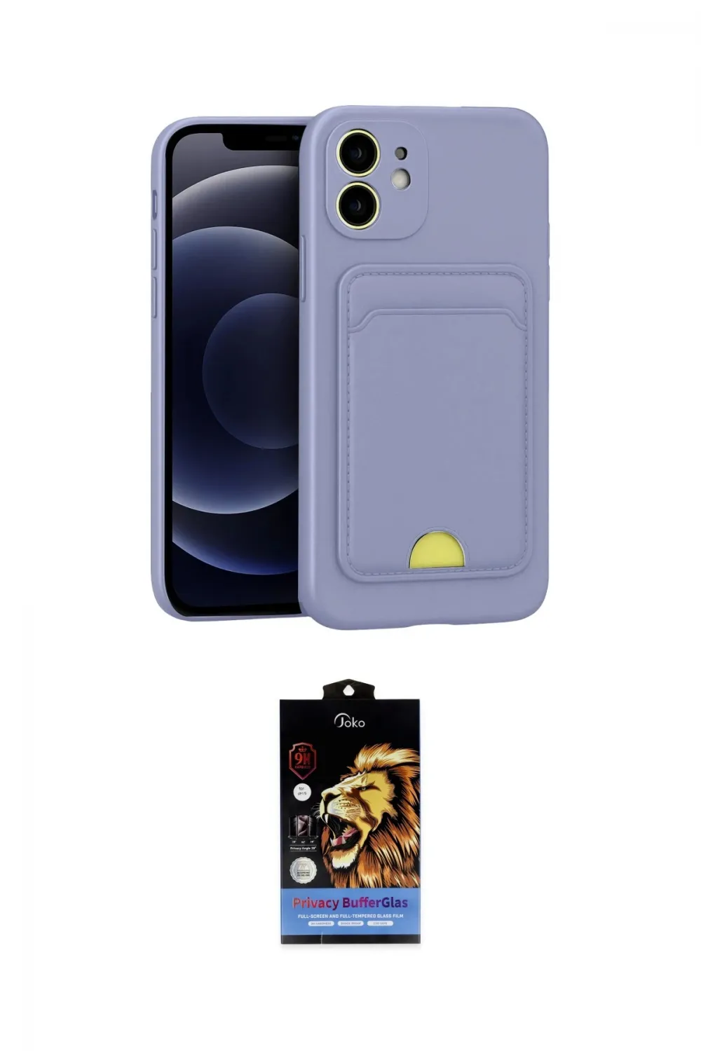 ieg™ iPhone 11 Kılıf Vadi Çizgi Prime - Siyah Buffer Hayalet Cam Ekran Koruyucu
