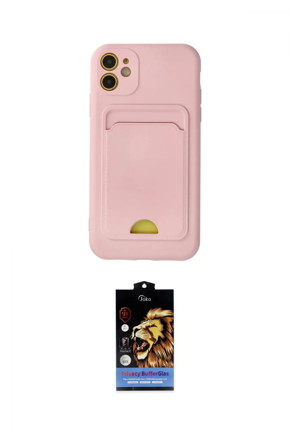 ieg™ iPhone 11 Kılıf Vadi Çizgi Prime - Siyah Buffer Hayalet Cam Ekran Koruyucu