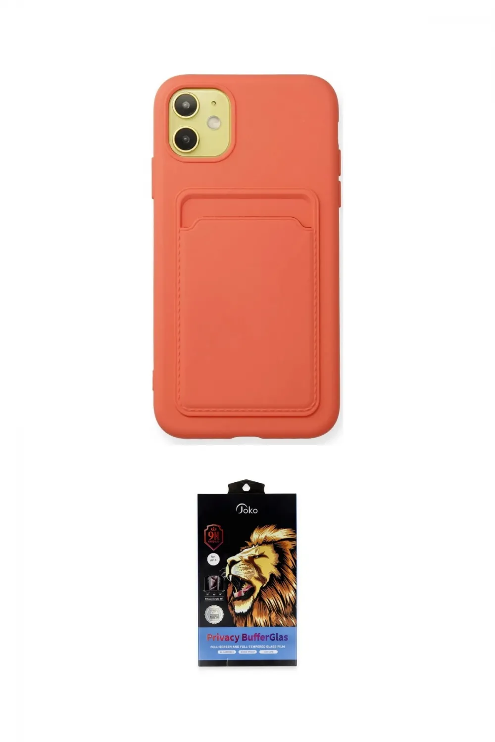 ieg™ iPhone 11 Kılıf Vadi Çizgi Prime - Siyah Buffer Hayalet Cam Ekran Koruyucu