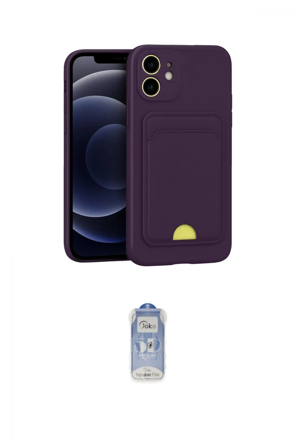 ieg™ iPhone 11 Kılıf Vadi Çizgi Prime - Siyah Joko Magic 5D Cam