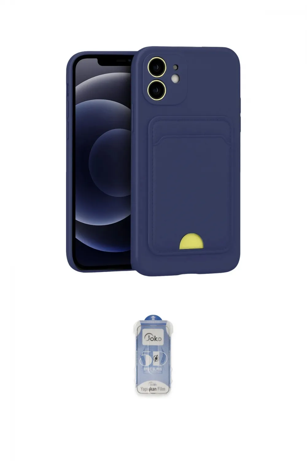 ieg™ iPhone 11 Kılıf Vadi Çizgi Prime - Siyah Joko Magic 5D Cam