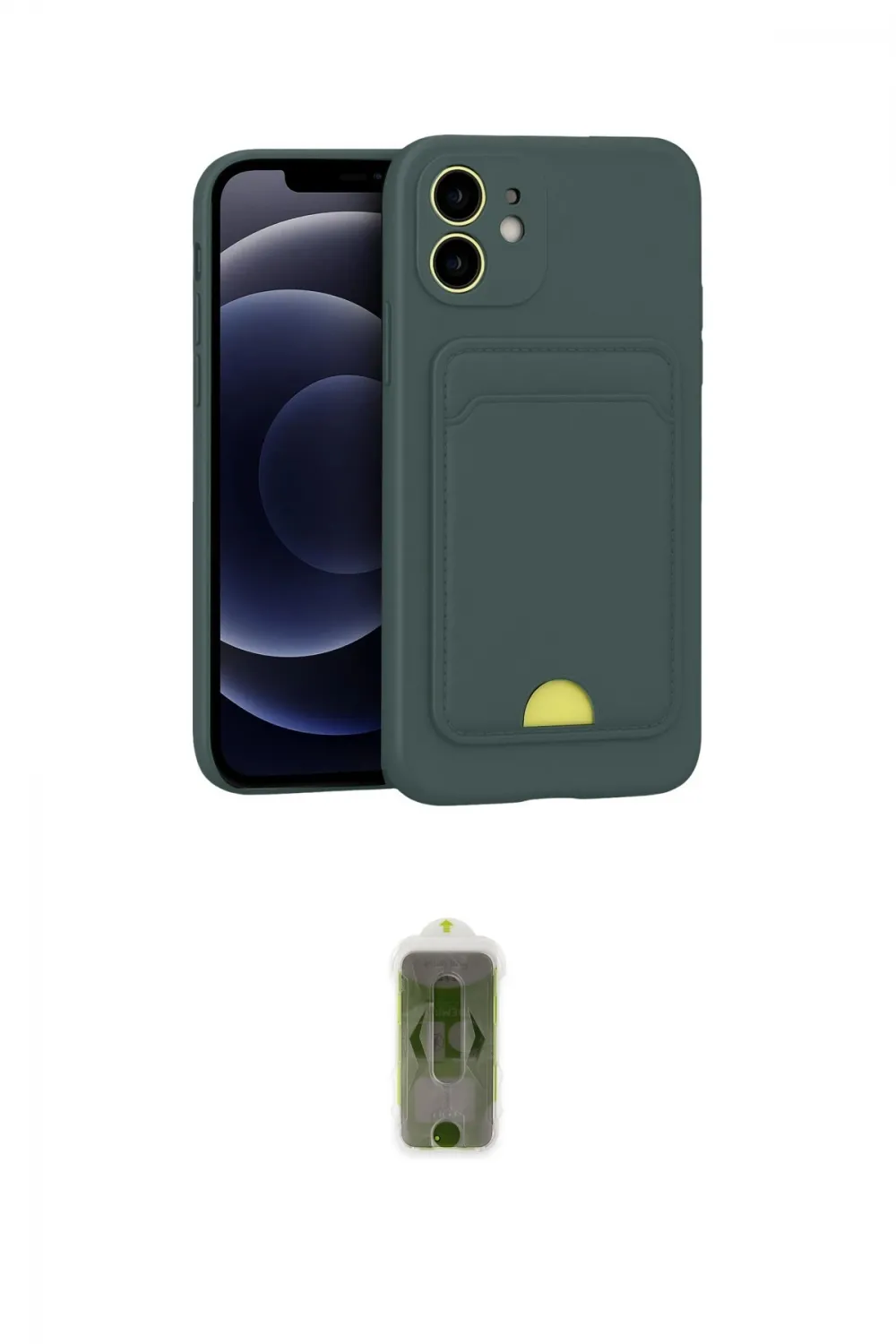 ieg™ iPhone 11 Kılıf Vadi Çizgi Prime - Siyah Joko Magic 5D Hayalet Cam