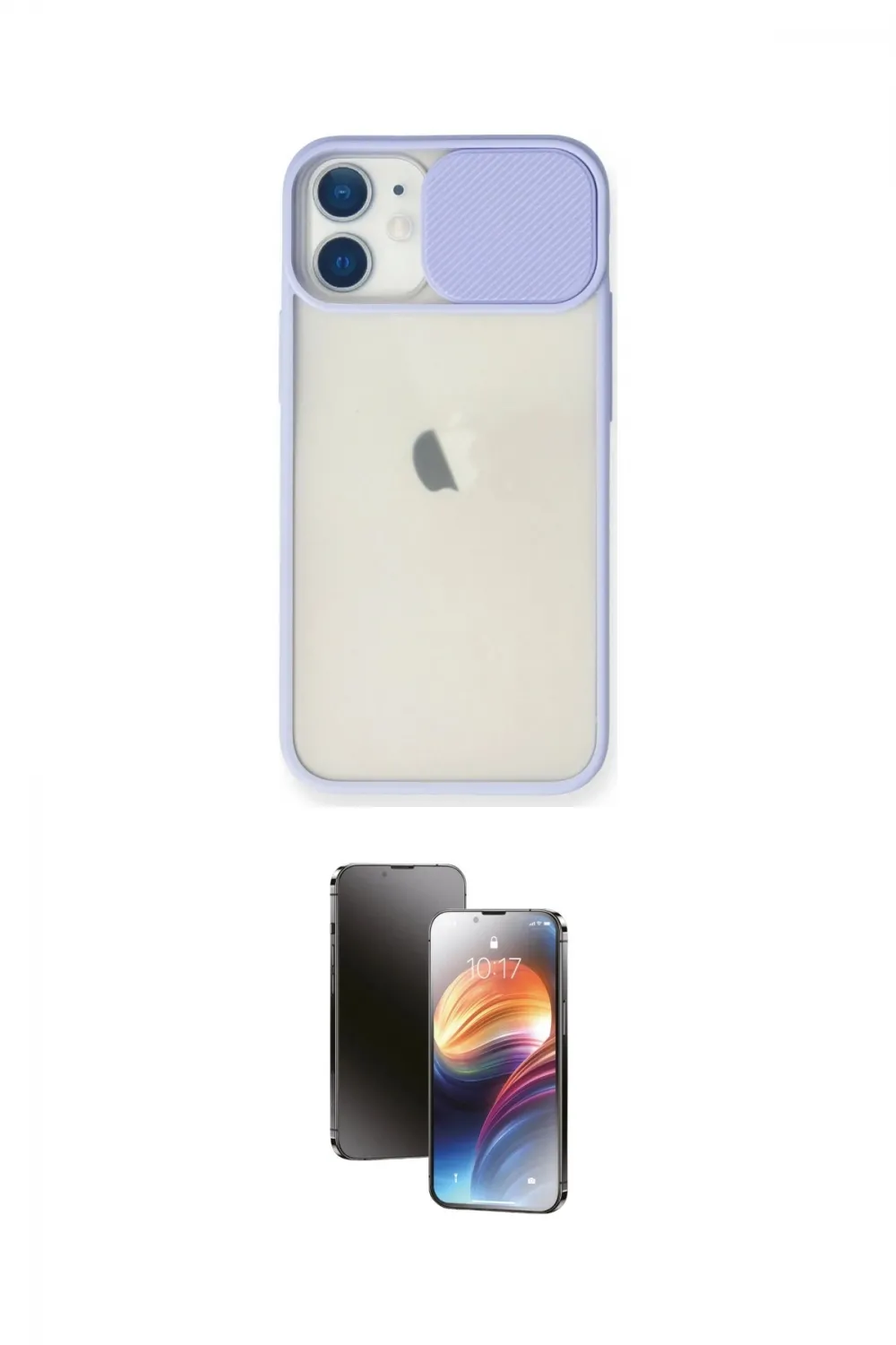 ieg™ iPhone 11 Kılıf Vadi Çizgi - Siyah 3D Antistatik Mat Seramik Nano Ekran Koruyucu
