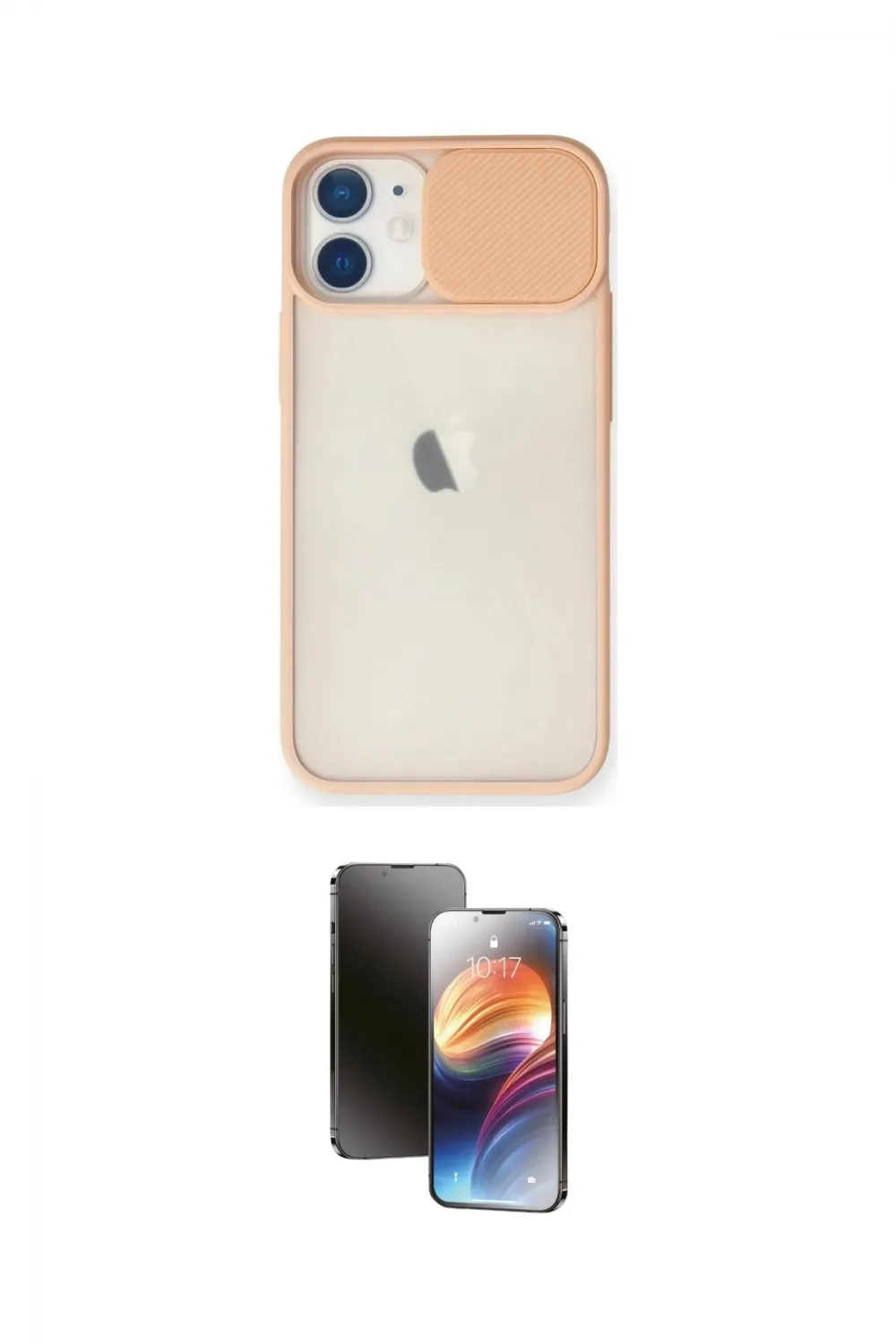 ieg™ iPhone 11 Kılıf Vadi Çizgi - Siyah 3D Antistatik Mat Seramik Nano Ekran Koruyucu