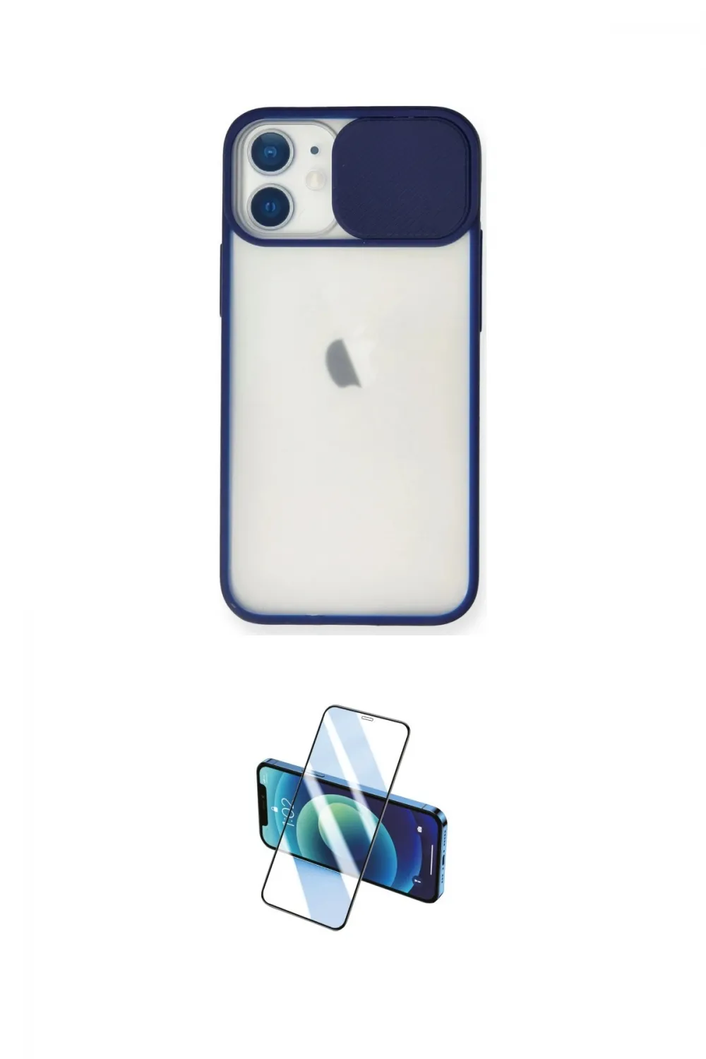 ieg™ iPhone 11 Kılıf Vadi Çizgi - Siyah 3D Antistatik Seramik Nano Ekran Koruyucu