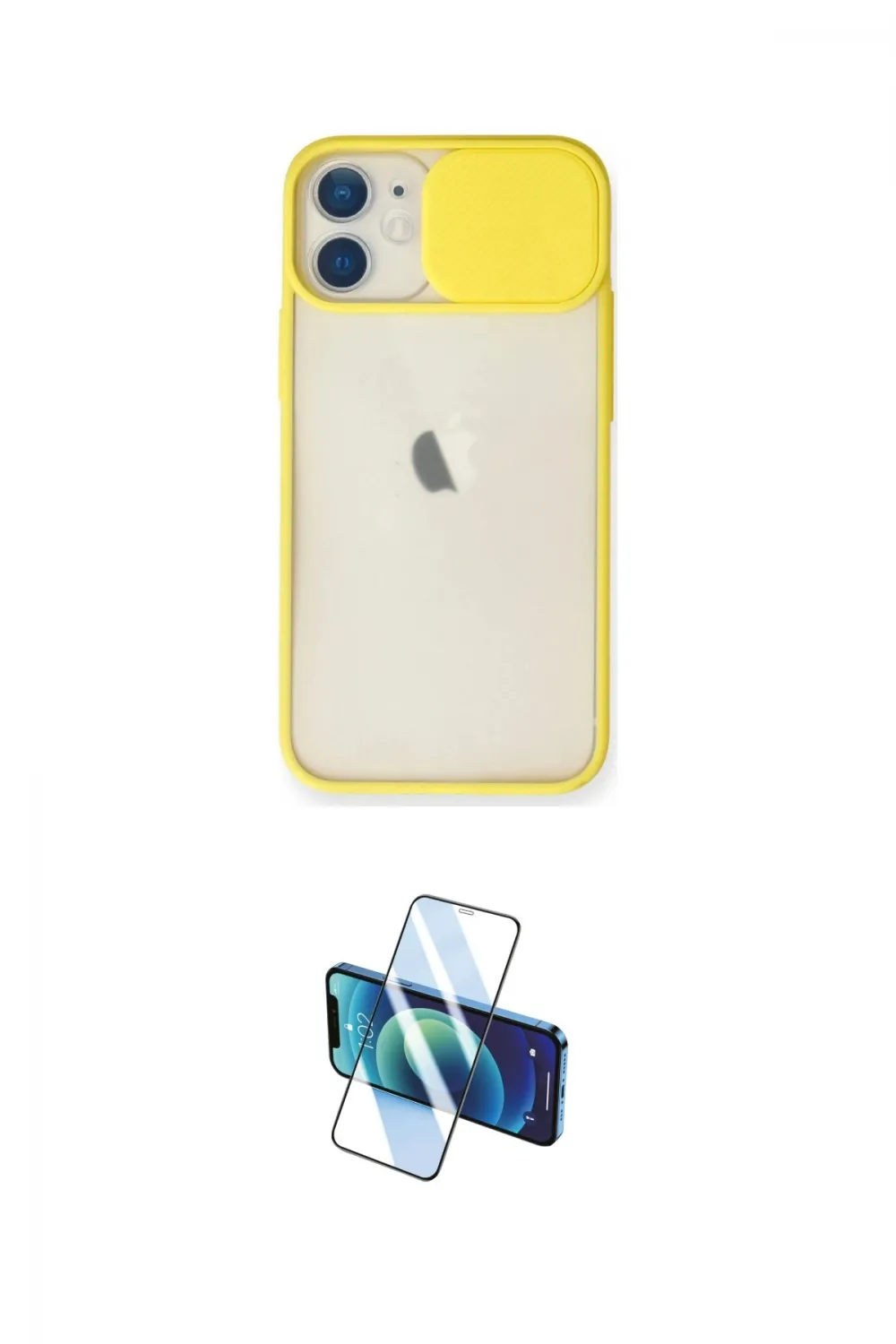 ieg™ iPhone 11 Kılıf Vadi Çizgi - Siyah 3D Antistatik Seramik Nano Ekran Koruyucu
