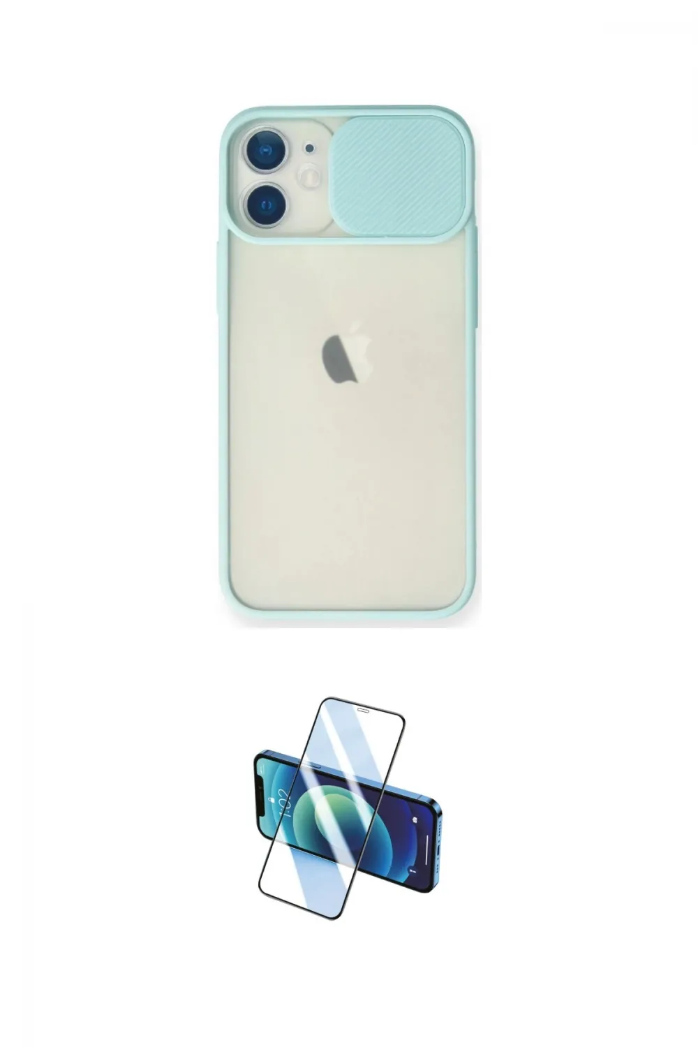 ieg™ iPhone 11 Kılıf Vadi Çizgi - Siyah 3D Antistatik Seramik Nano Ekran Koruyucu