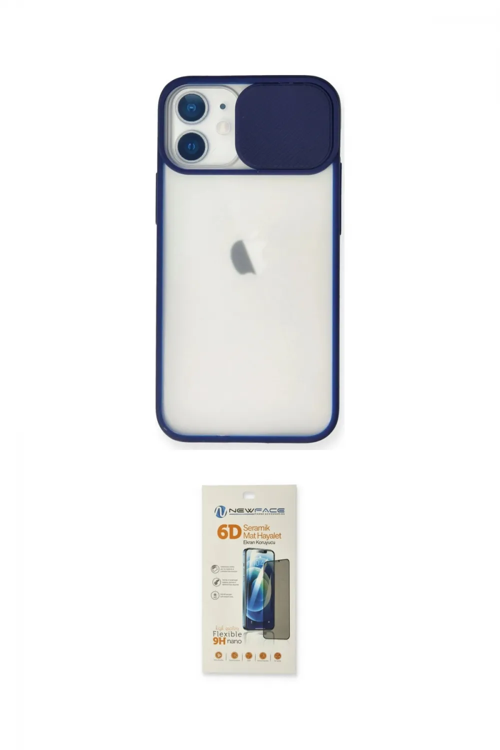 ieg™ iPhone 11 Kılıf Vadi Çizgi - Siyah 6D Mat Seramik Hayalet Nano Ekran Koruyucu