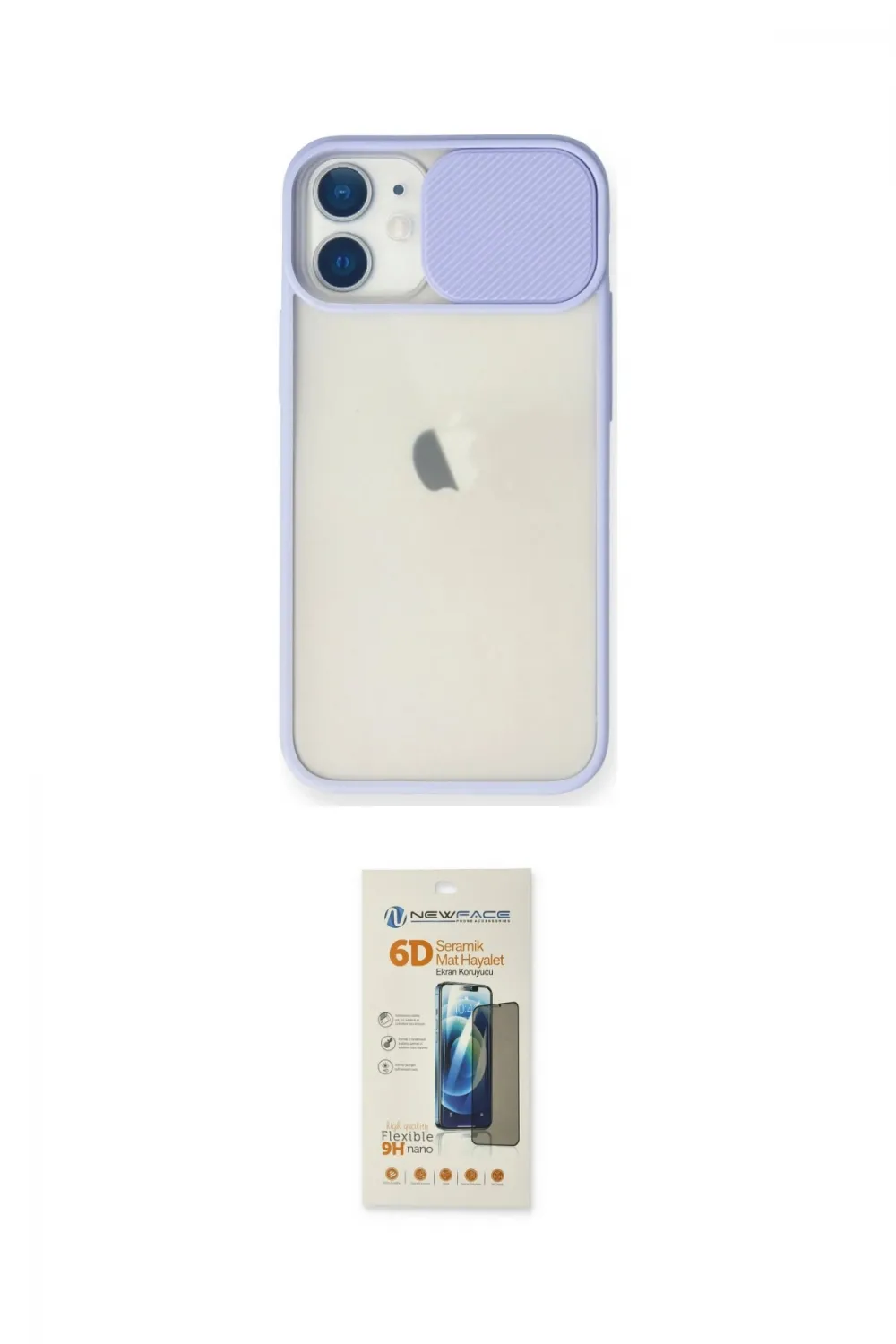 ieg™ iPhone 11 Kılıf Vadi Çizgi - Siyah 6D Mat Seramik Hayalet Nano Ekran Koruyucu