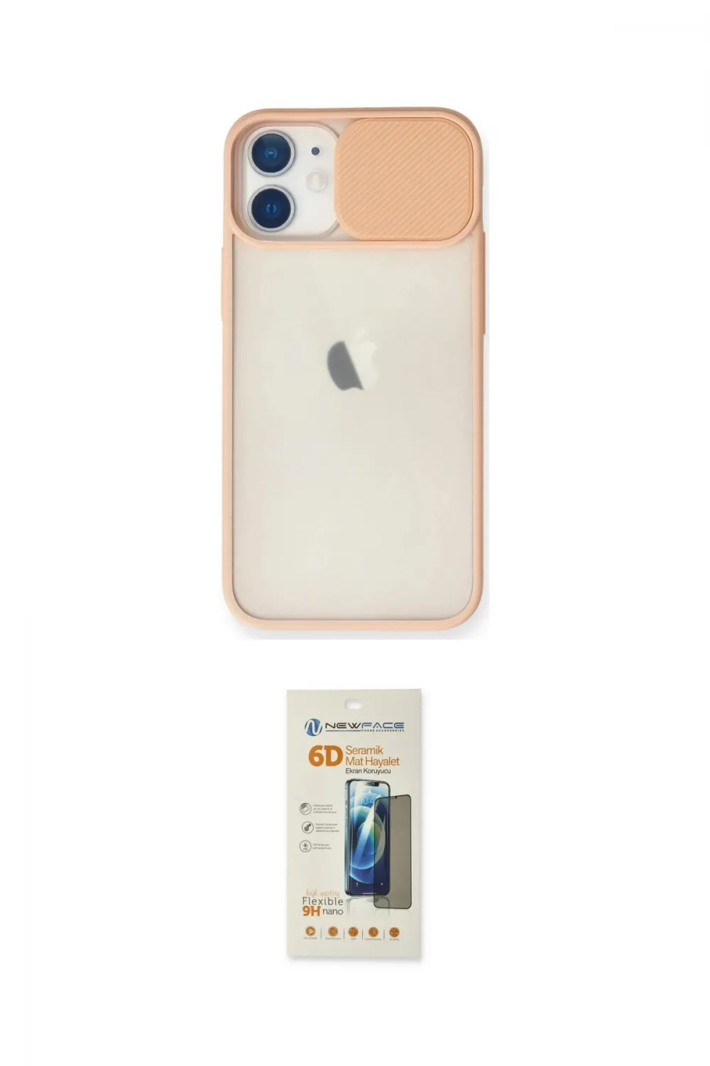 ieg™ iPhone 11 Kılıf Vadi Çizgi - Siyah 6D Mat Seramik Hayalet Nano Ekran Koruyucu