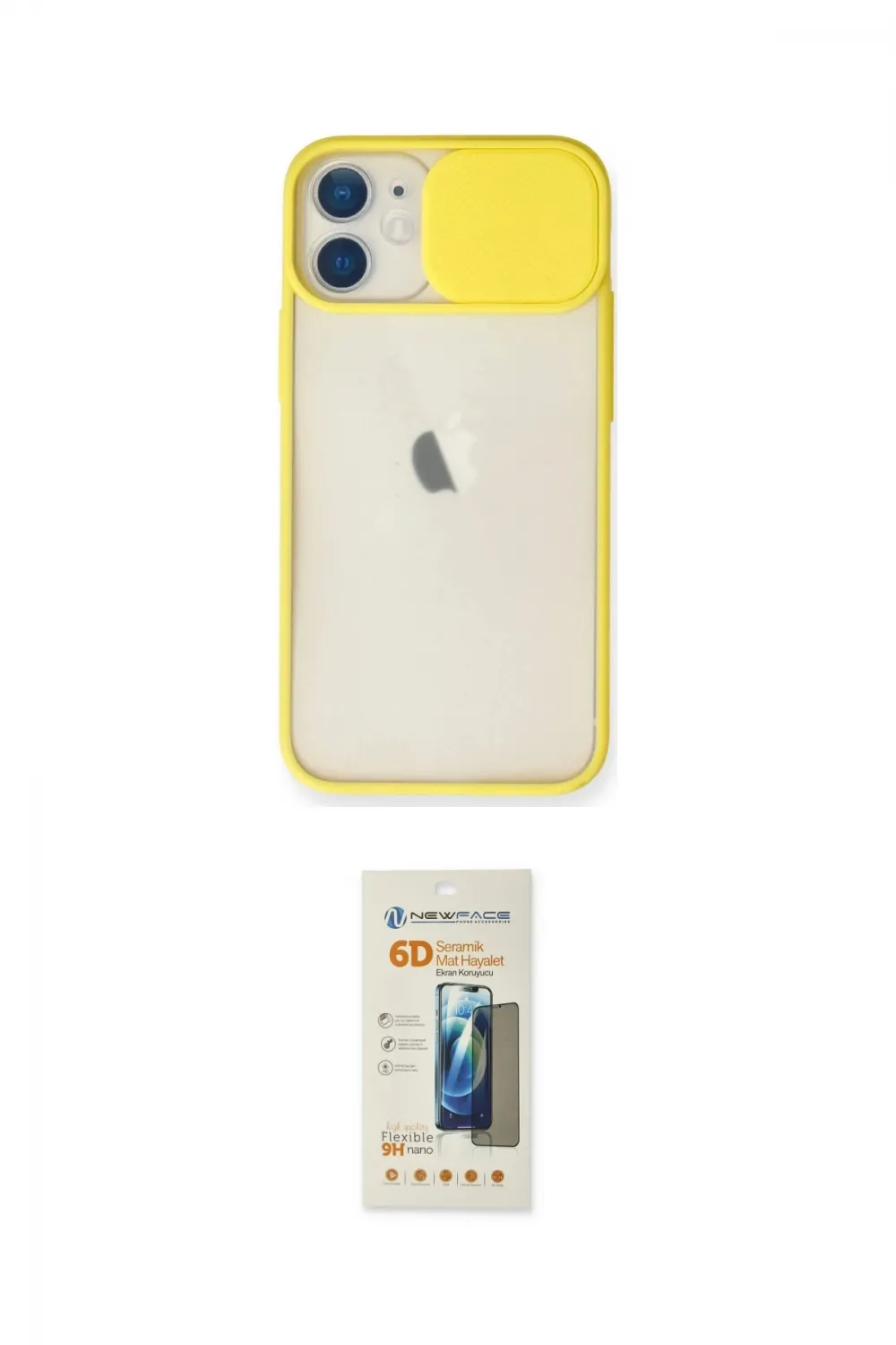 ieg™ iPhone 11 Kılıf Vadi Çizgi - Siyah 6D Mat Seramik Hayalet Nano Ekran Koruyucu