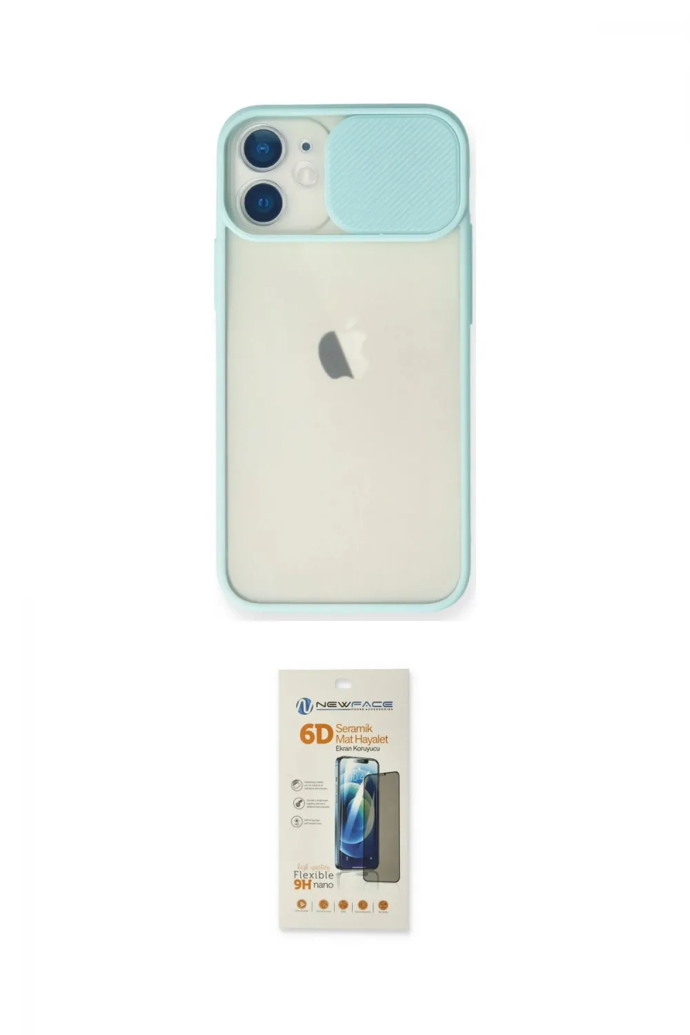ieg™ iPhone 11 Kılıf Vadi Çizgi - Siyah 6D Mat Seramik Hayalet Nano Ekran Koruyucu
