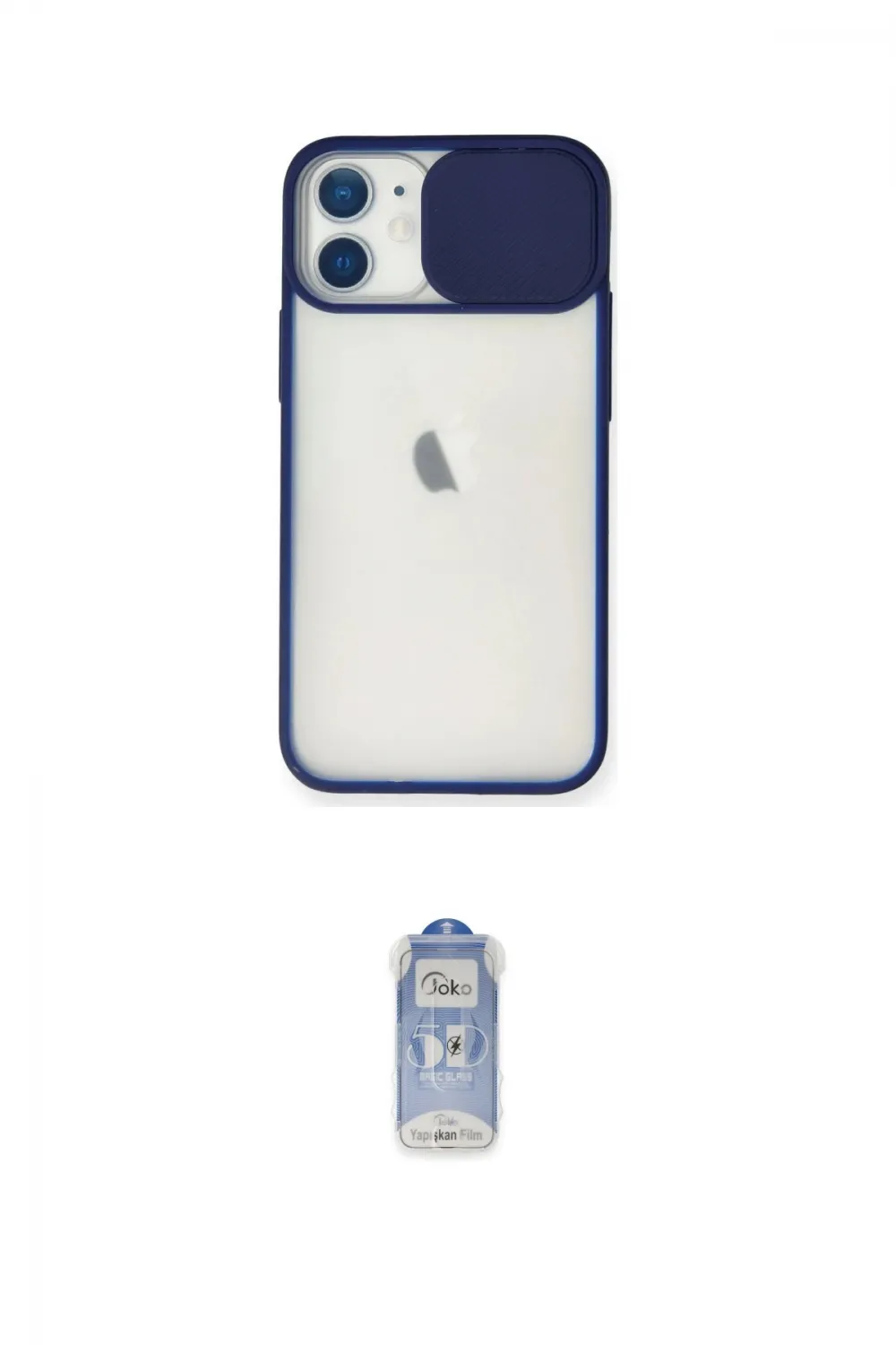 ieg™ iPhone 11 Kılıf Vadi Çizgi - Siyah Joko Magic 5D Cam