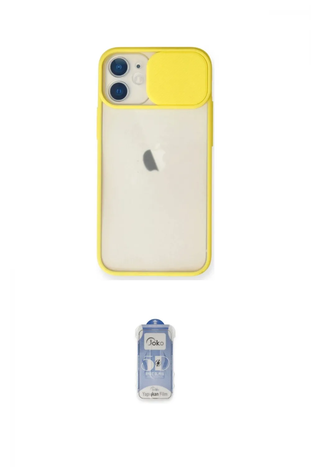 ieg™ iPhone 11 Kılıf Vadi Çizgi - Siyah Joko Magic 5D Cam