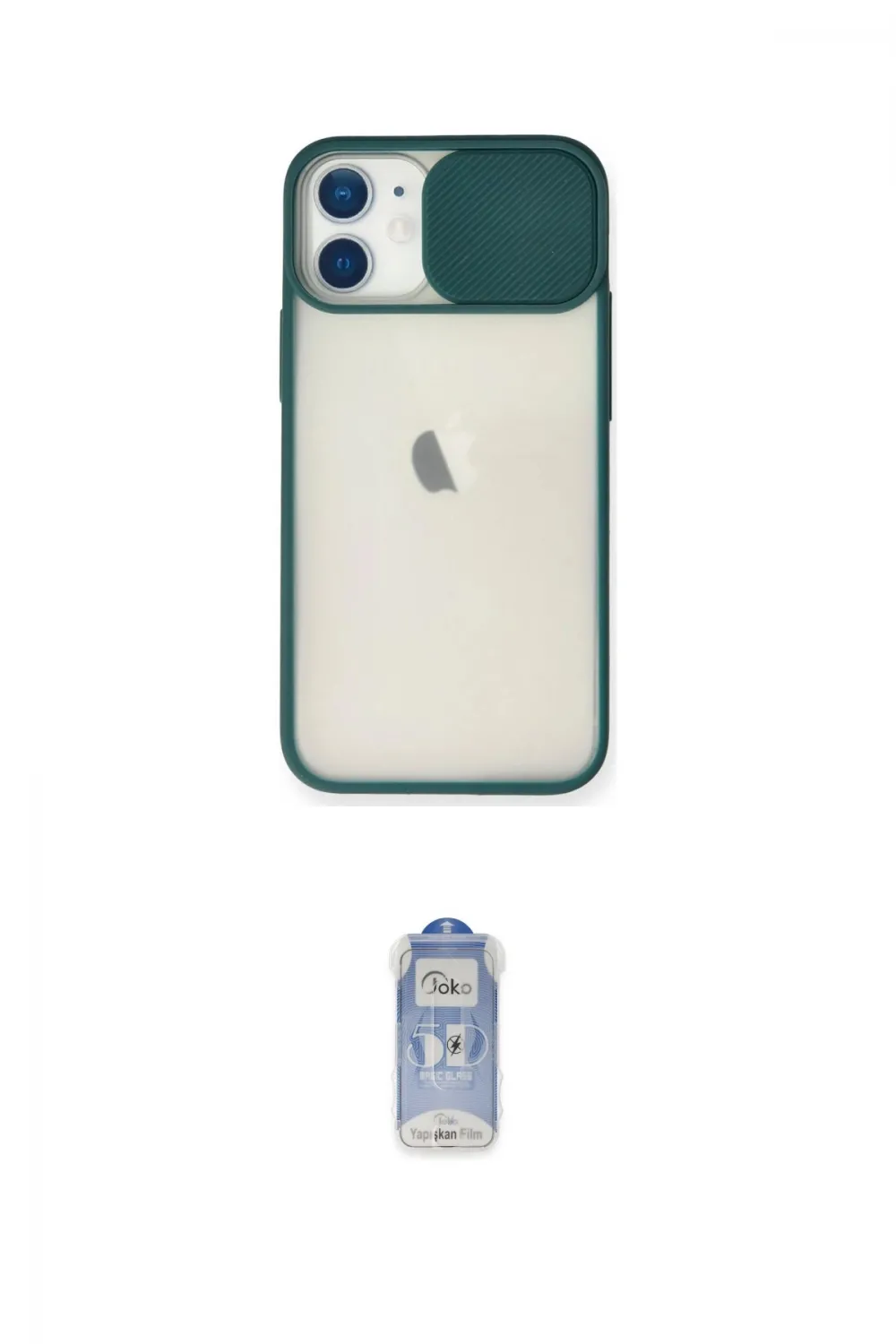 ieg™ iPhone 11 Kılıf Vadi Çizgi - Siyah Joko Magic 5D Cam