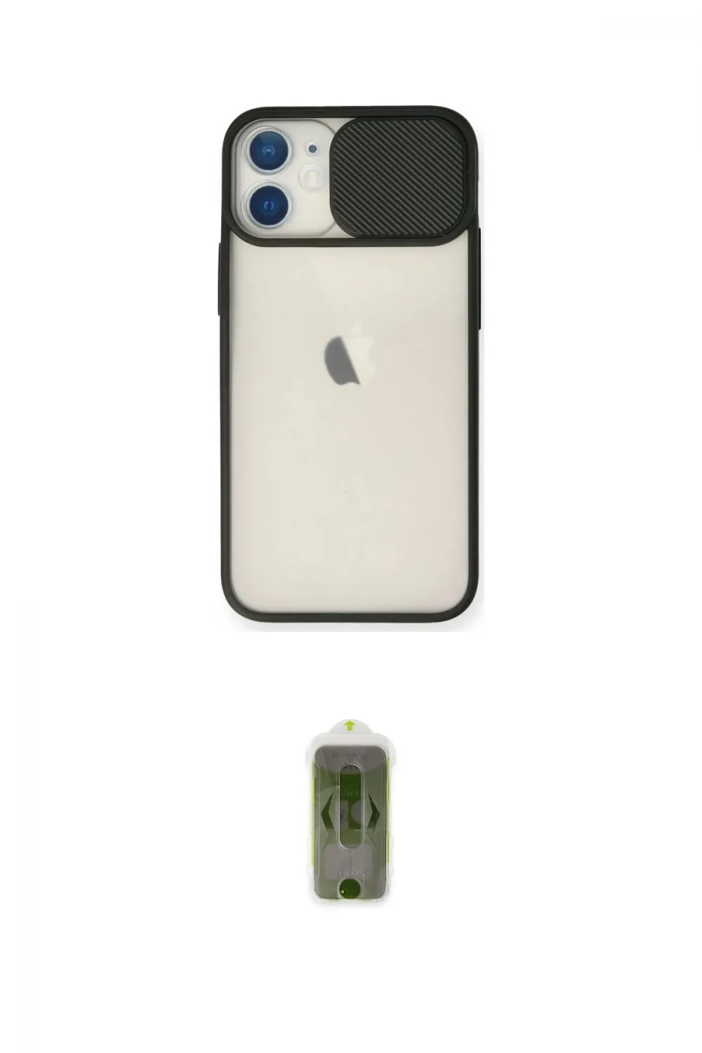 ieg™ iPhone 11 Kılıf Vadi Çizgi - Siyah Joko Magic 5D Hayalet Cam