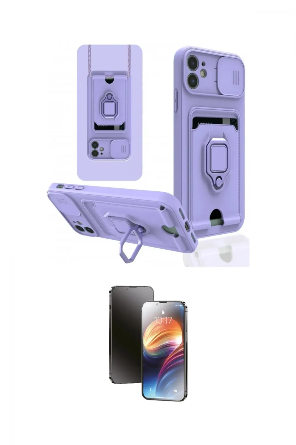 ieg™ iPhone 11 Kılıf Vadi Form Prime - Siyah 3D Antistatik Mat Seramik Nano Ekran Koruyucu