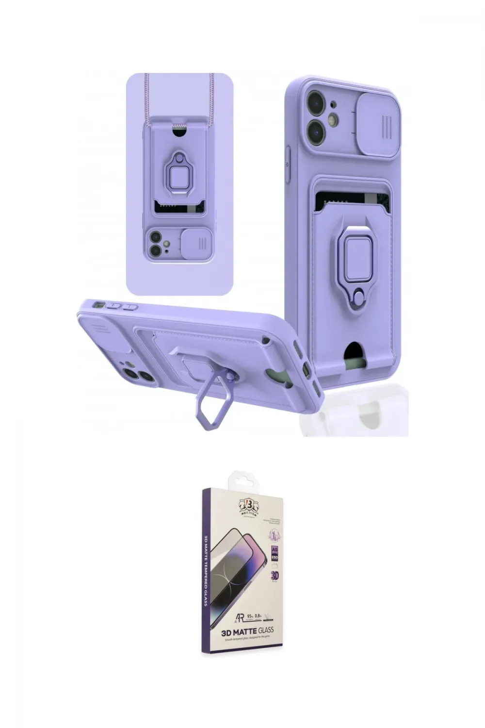 ieg™ iPhone 11 Kılıf Vadi Form Prime - Siyah Bilvis 3D Mat Cam Ekran Koruyucu