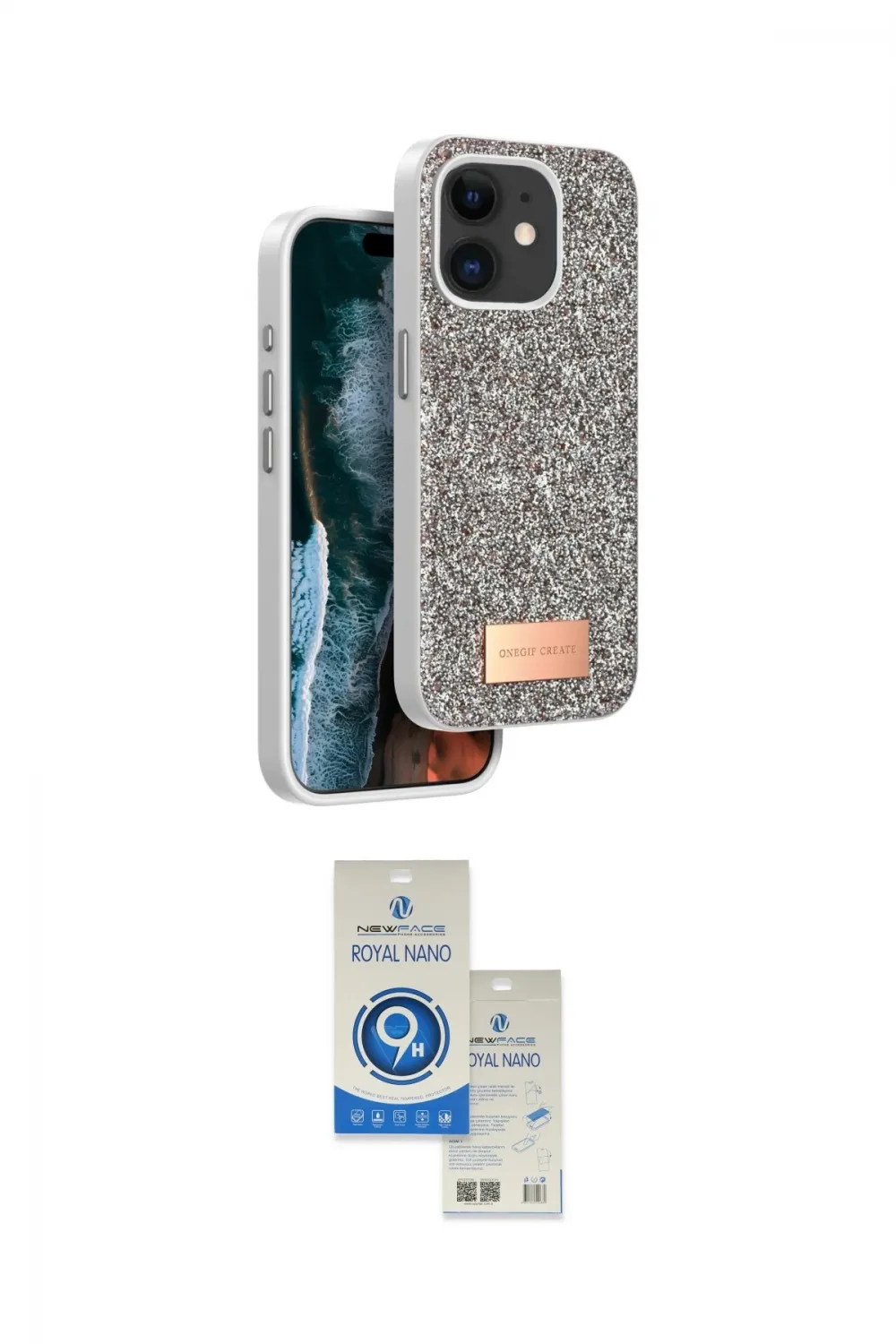 ieg™ iPhone 11 Kılıf Vadi Klasik Serisi - Şeffaf Royal Nano Ekran Koruyucu