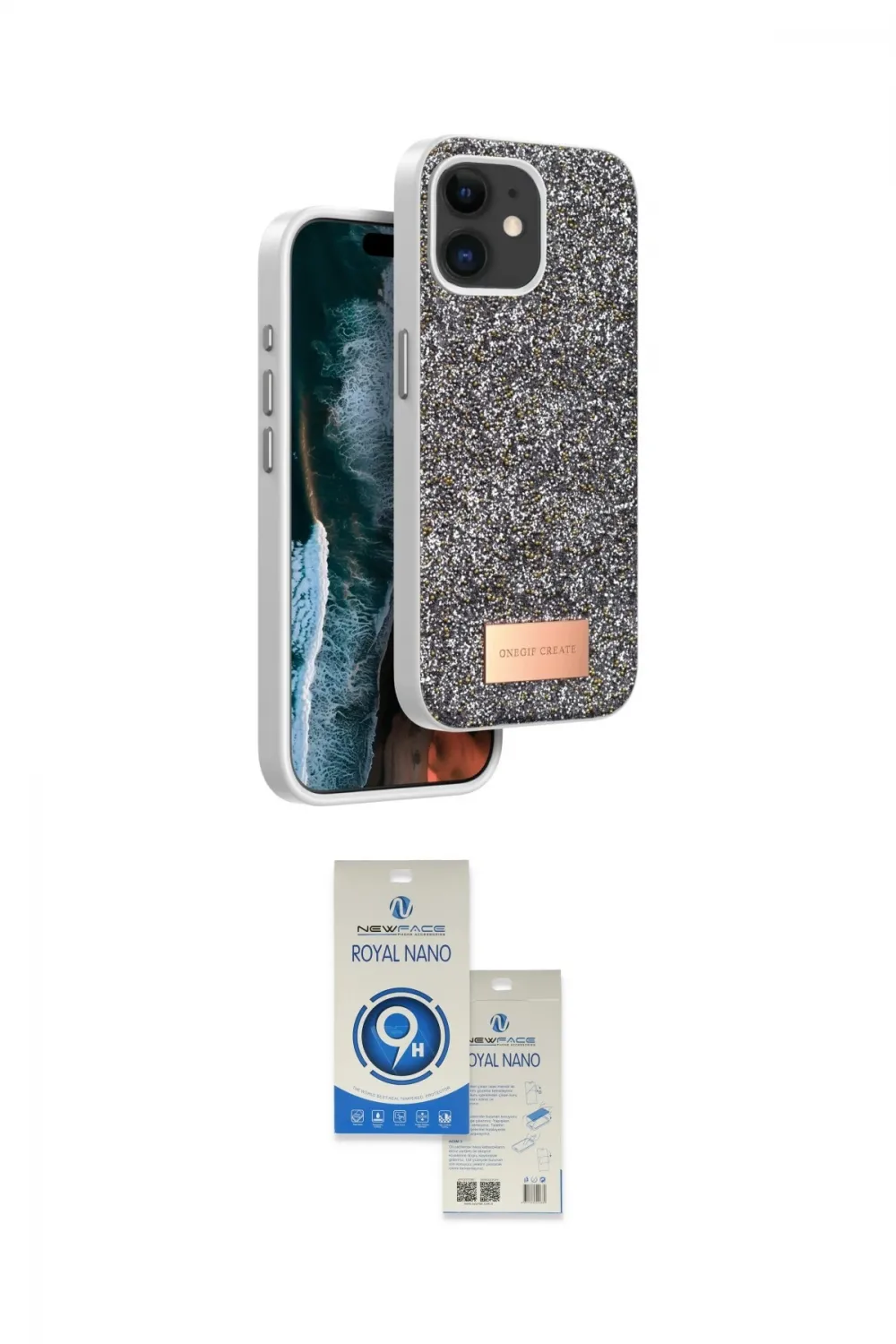 ieg™ iPhone 11 Kılıf Vadi Klasik Serisi - Şeffaf Royal Nano Ekran Koruyucu