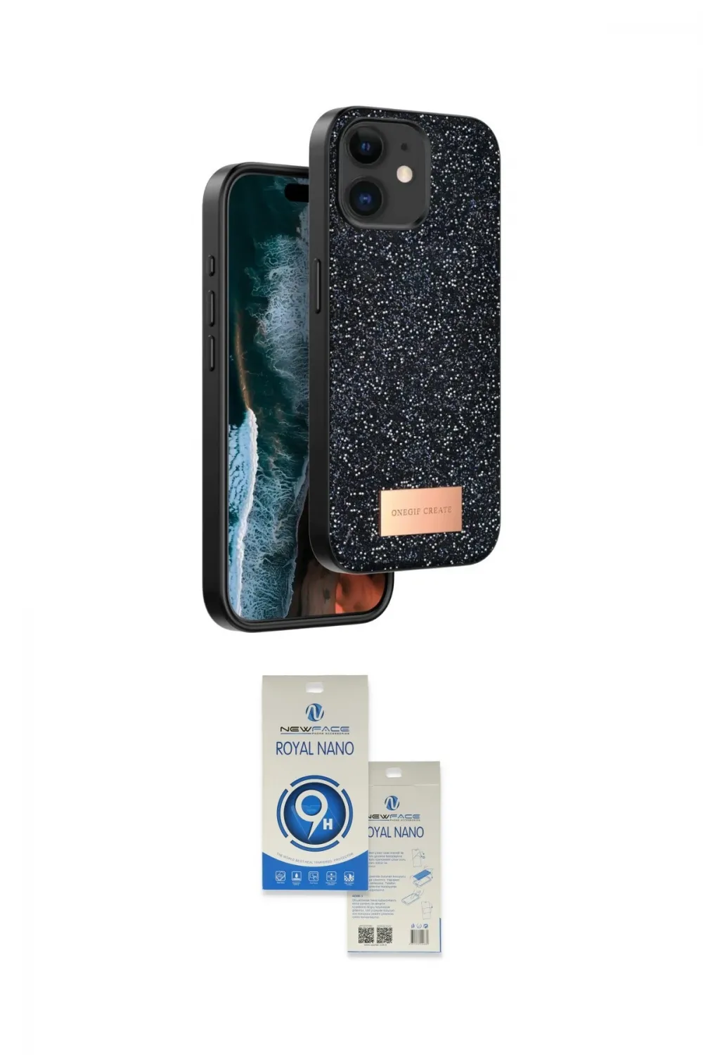 ieg™ iPhone 11 Kılıf Vadi Klasik Serisi - Şeffaf Royal Nano Ekran Koruyucu