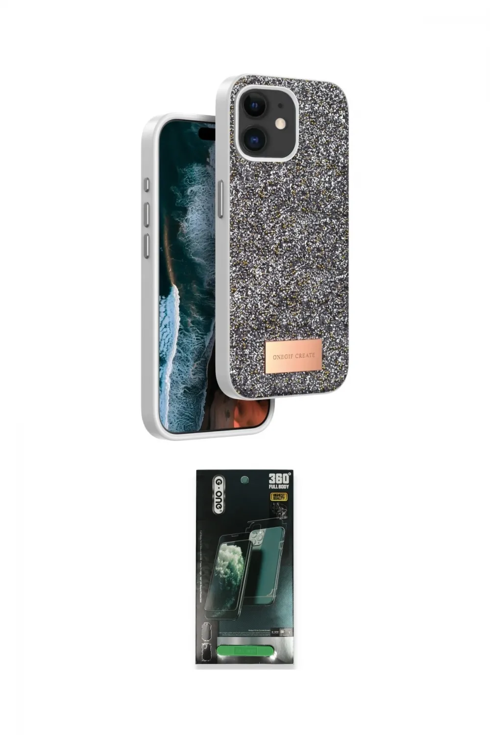 ieg™ iPhone 11 Kılıf Vadi Klasik Serisi - Siyah 360 Mat Full Body Arka Koruyucu
