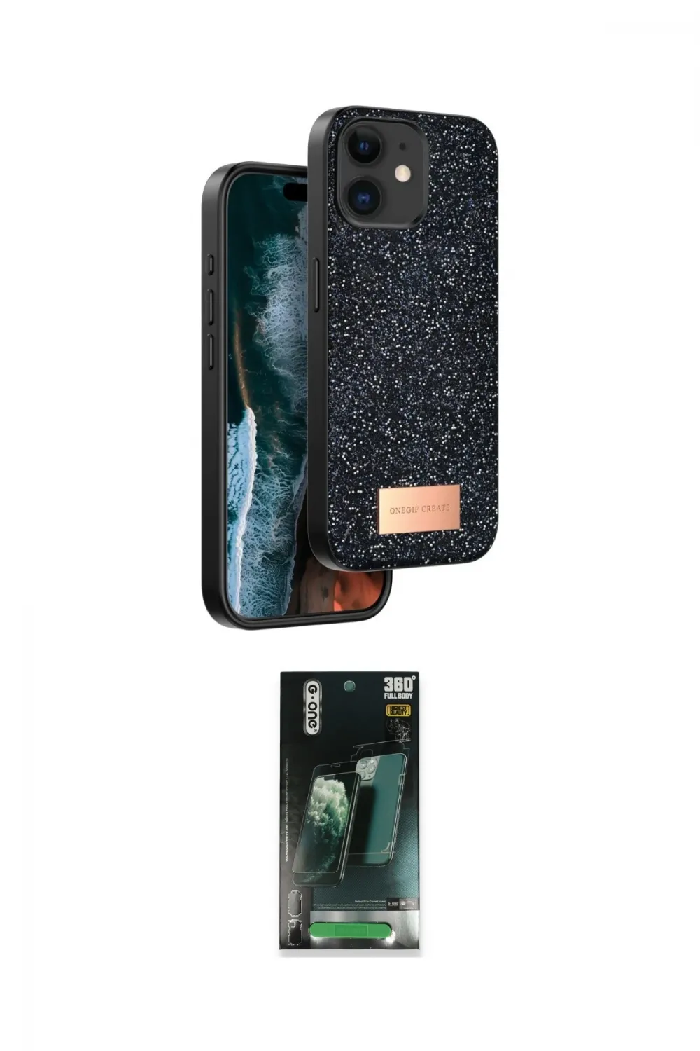 ieg™ iPhone 11 Kılıf Vadi Klasik Serisi - Siyah 360 Mat Full Body Arka Koruyucu