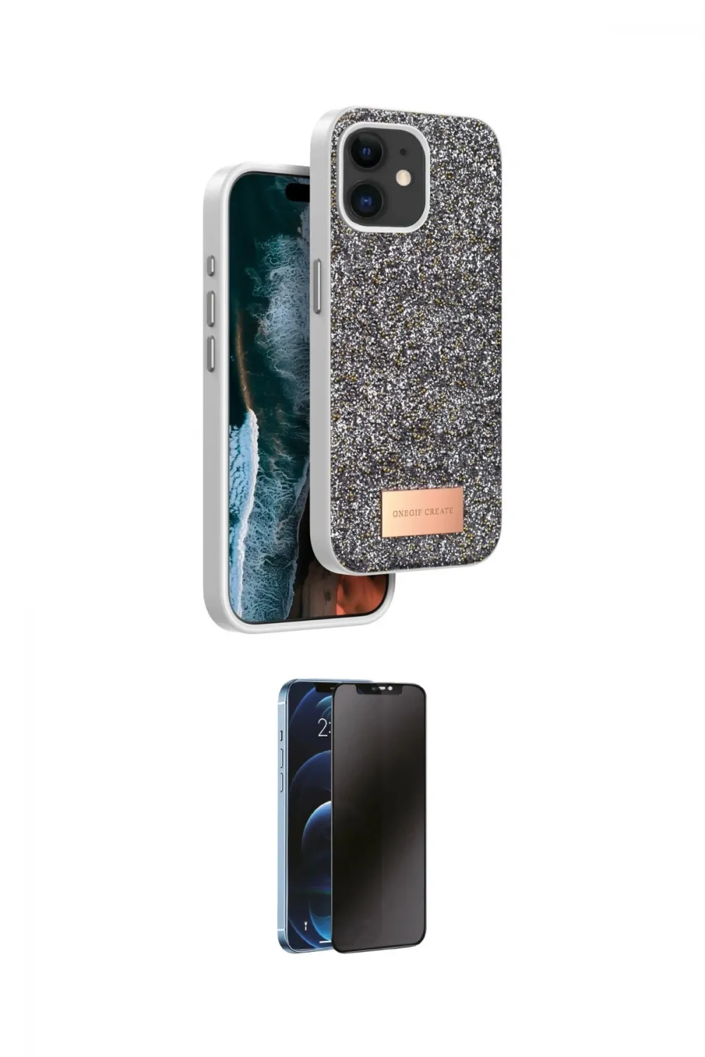 ieg™ iPhone 11 Kılıf Vadi Klasik Serisi - Siyah 3D Antistatik Hayalet Cam Ekran Koruyucu