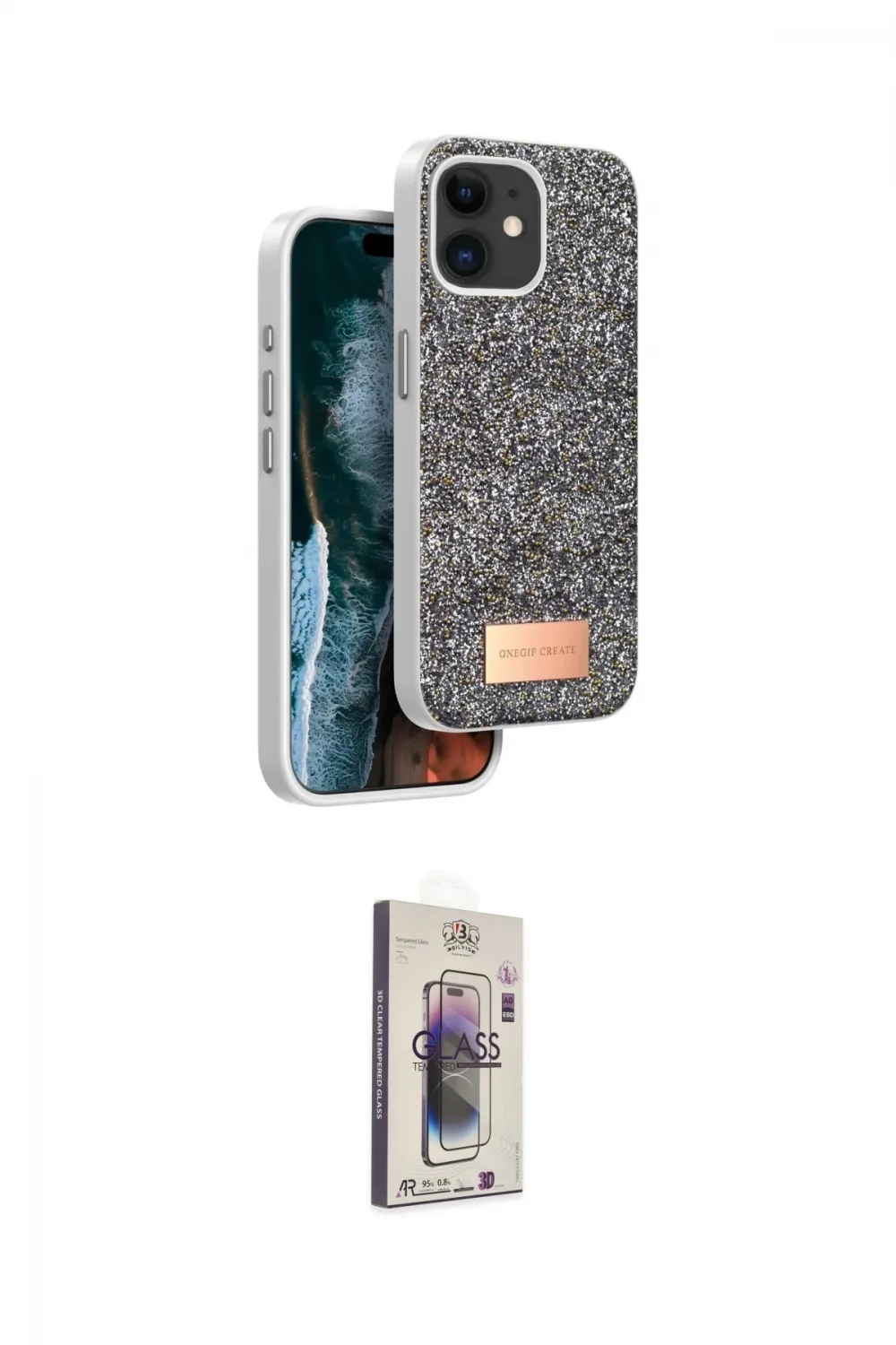 ieg™ iPhone 11 Kılıf Vadi Klasik Serisi - Siyah Bilvis 3D Cam Ekran Koruyucu