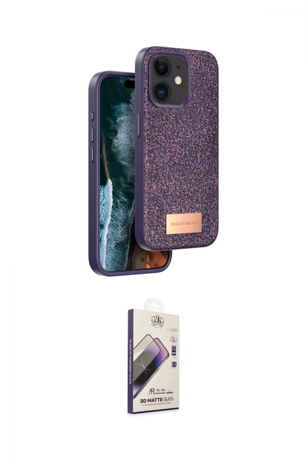 ieg™ iPhone 11 Kılıf Vadi Klasik Serisi - Siyah Bilvis 3D Mat Cam Ekran Koruyucu