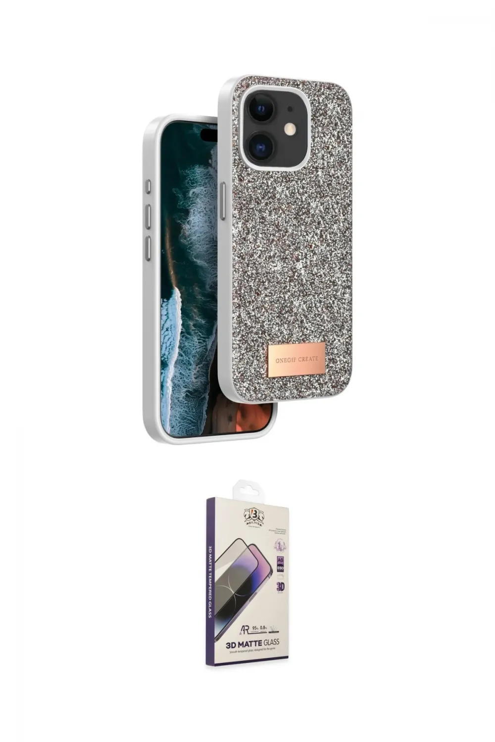 ieg™ iPhone 11 Kılıf Vadi Klasik Serisi - Siyah Bilvis 3D Mat Cam Ekran Koruyucu