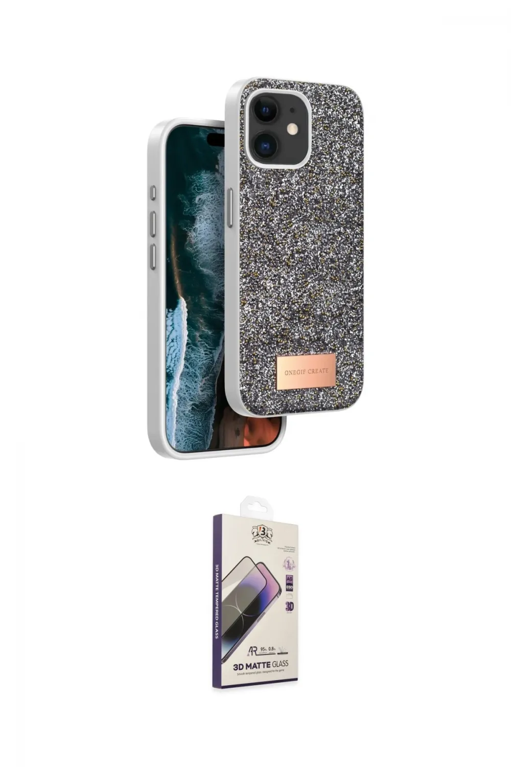 ieg™ iPhone 11 Kılıf Vadi Klasik Serisi - Siyah Bilvis 3D Mat Cam Ekran Koruyucu