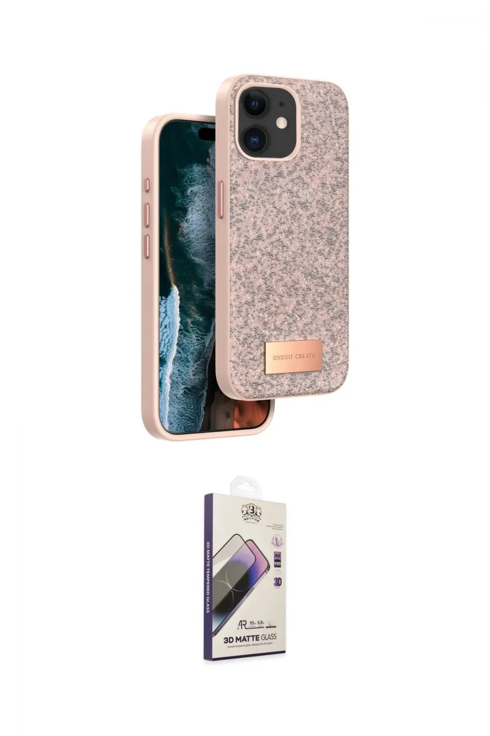 ieg™ iPhone 11 Kılıf Vadi Klasik Serisi - Siyah Bilvis 3D Mat Cam Ekran Koruyucu