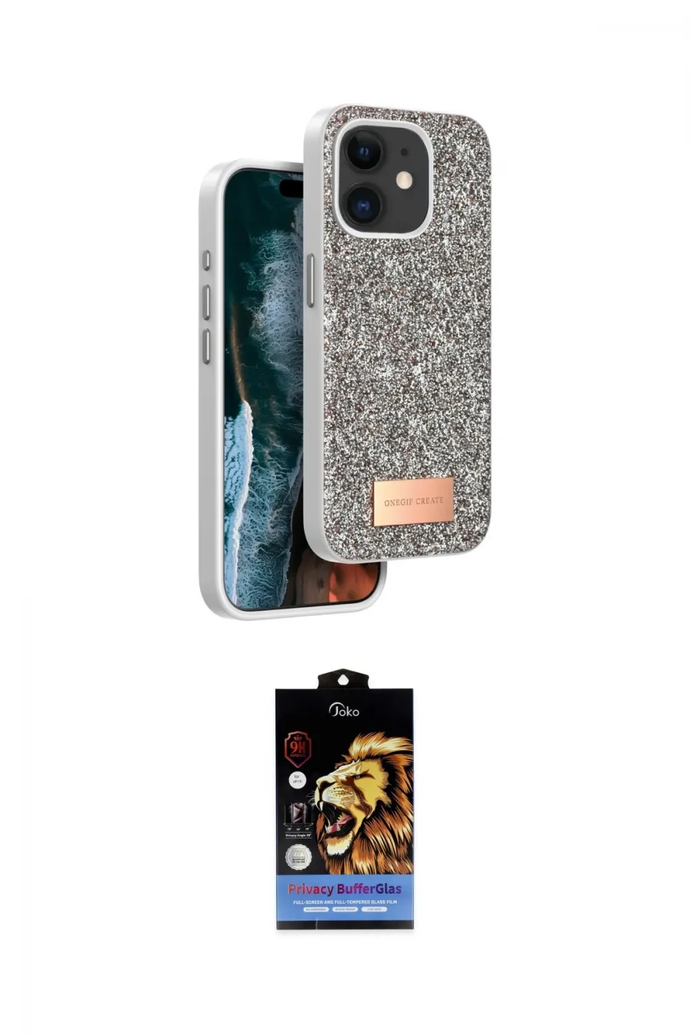 ieg™ iPhone 11 Kılıf Vadi Klasik Serisi - Siyah Buffer Hayalet Cam Ekran Koruyucu