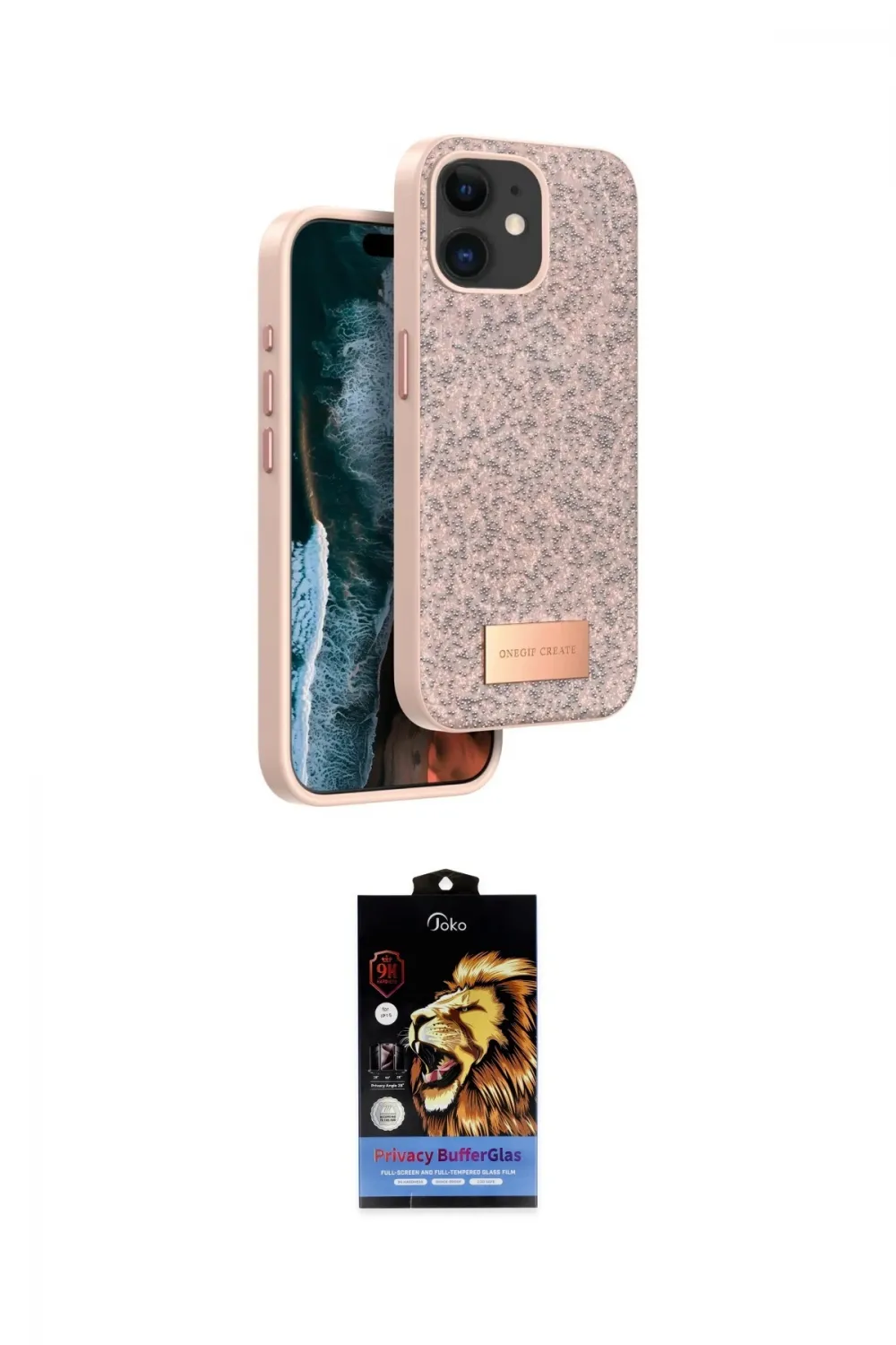 ieg™ iPhone 11 Kılıf Vadi Klasik Serisi - Siyah Buffer Hayalet Cam Ekran Koruyucu