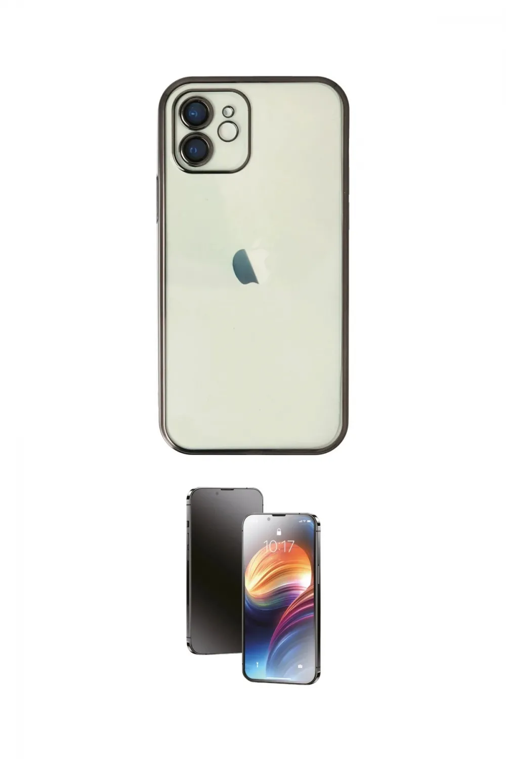 ieg™ iPhone 11 Kılıf Vadi Minimal - Siyah 3D Antistatik Mat Seramik Nano Ekran Koruyucu